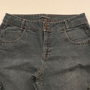 French Cuff wide leg jeans, women’s size 14